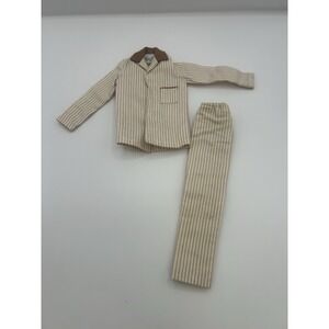 Vintage Barbie KEN DOLL Sleeper Set Outfit #781 Striped Pajamas Clothes 1960s